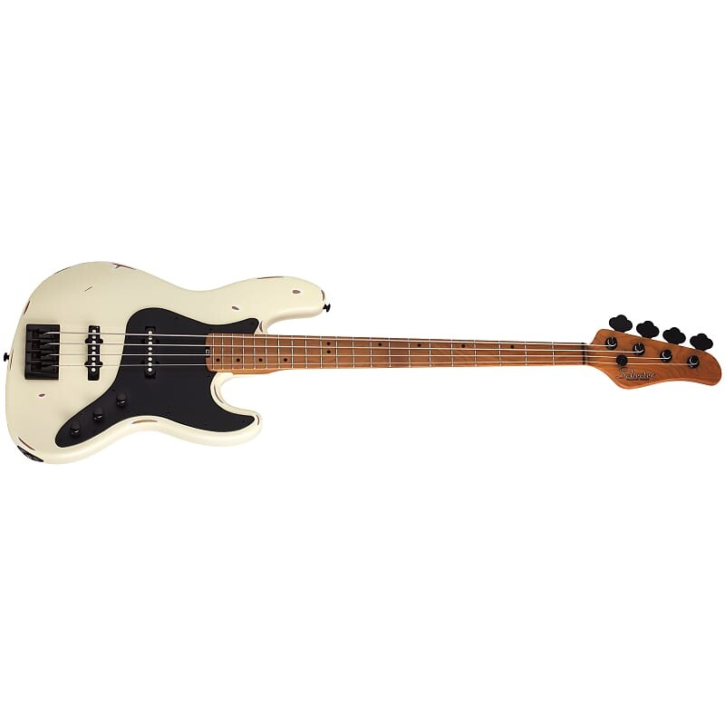 

Басс гитара Schecter J-4 Sixx Worn Ivory Electric Bass + FREE GIG BAG - J4 J 4