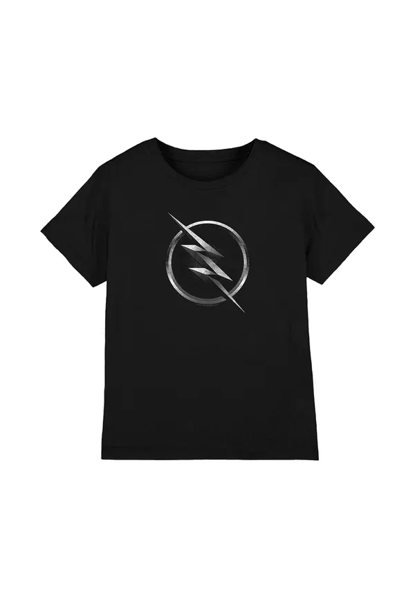 Футболка Cotton Soul Flash Zoom Logo Print, черный