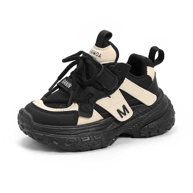 

Нескользящие и износостойкие дышащие низкие детские кроссовки для повседневной носки KINDDOG, хаки