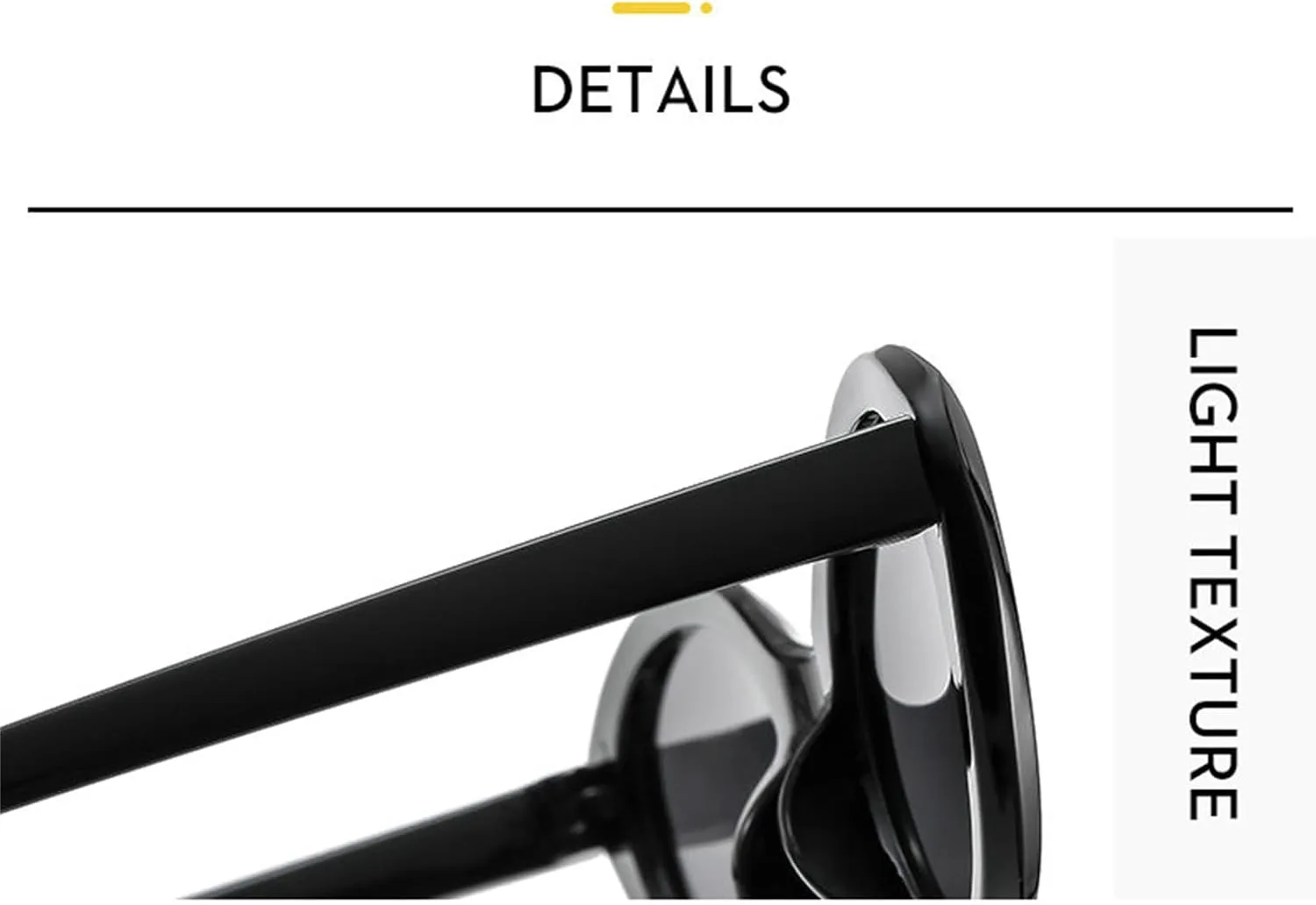 

Willochra Модные овальные женские солнцезащитные очки в винтажном стиле 90-х, милые очки «кошачий глаз», черные с желтыми линзами, защита от УФ-излучения UV400, C3