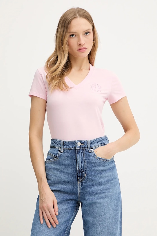 

Футболка Armani Exchange, розовый