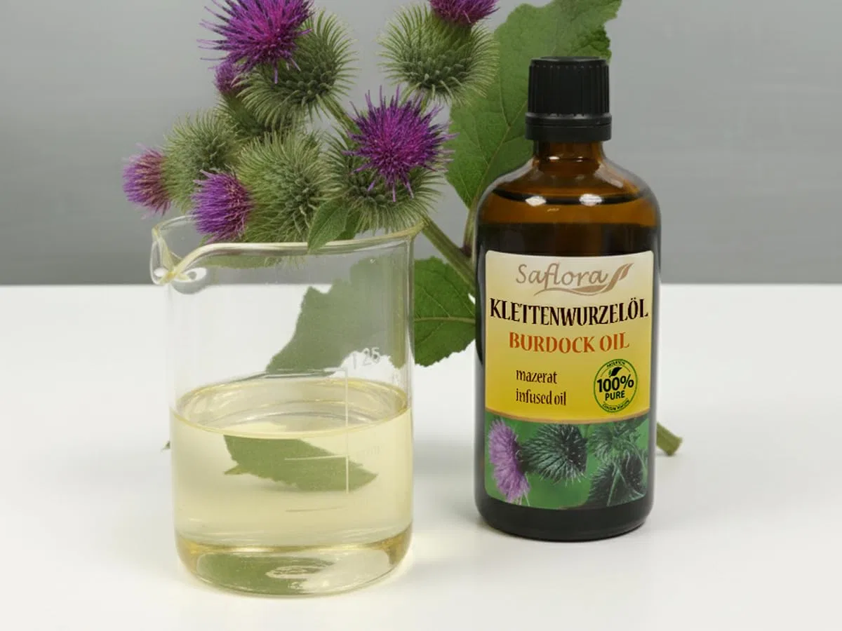 Репейное масло Arctium Lappa Root Oil, 100 мл Saflora — фото 2