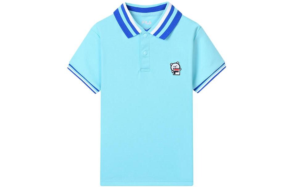 

Детская футболка Fila Kids, цвет Lighter than blue
