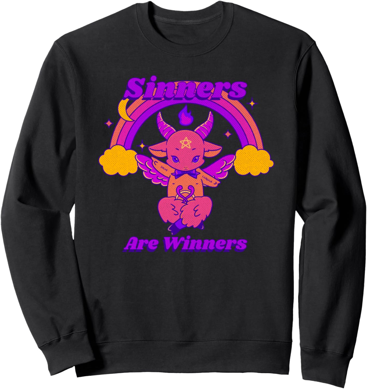 

Толстовка с надписью «Грешники победили» Sinners Are Winners Gift Co, черный