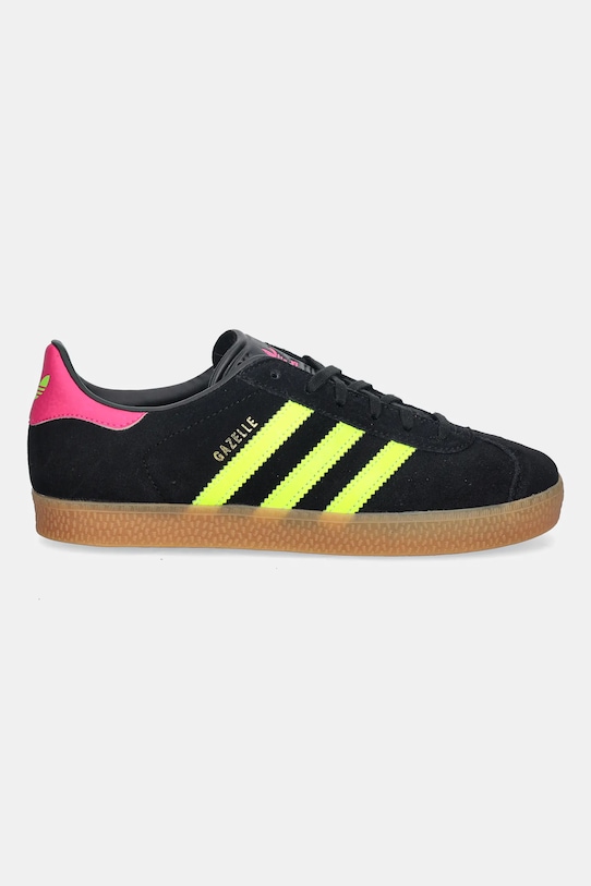 Детские замшевые кроссовки GAZELLE Adidas Originals, черный — фото 2