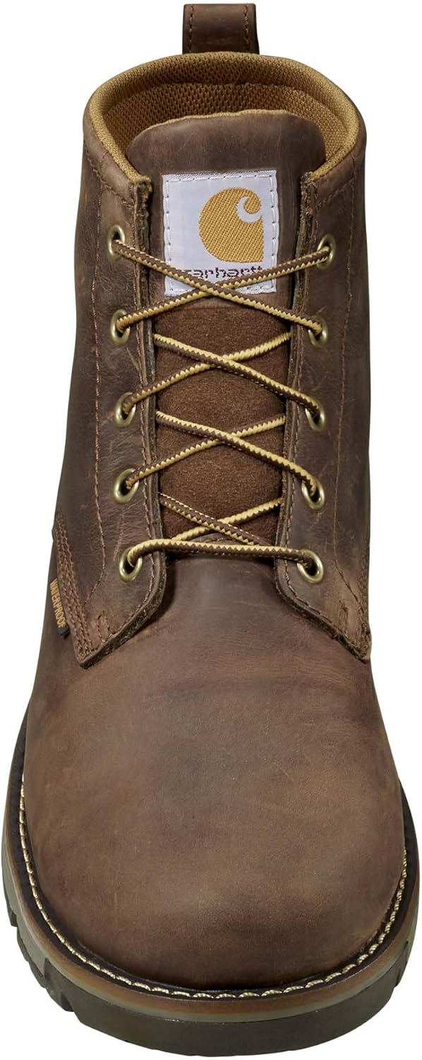 Carhartt мужские рабочие ботинки Millbrook 5" Waterproof Steel Toe Wedge, Brown — фото 2