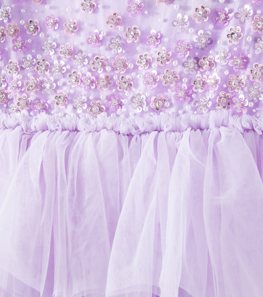 Платье из тюля Orchid Radiance с декоративными элементами Tutu Du Monde, Pastel Lilac — фото 3