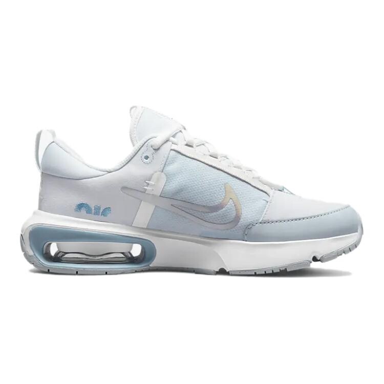 Кроссовки Air Max INTRLK Kids GS Low-top светло-голубой серый / старый синий / металлик серебристый / горный белый Nike, голубой — фото 2