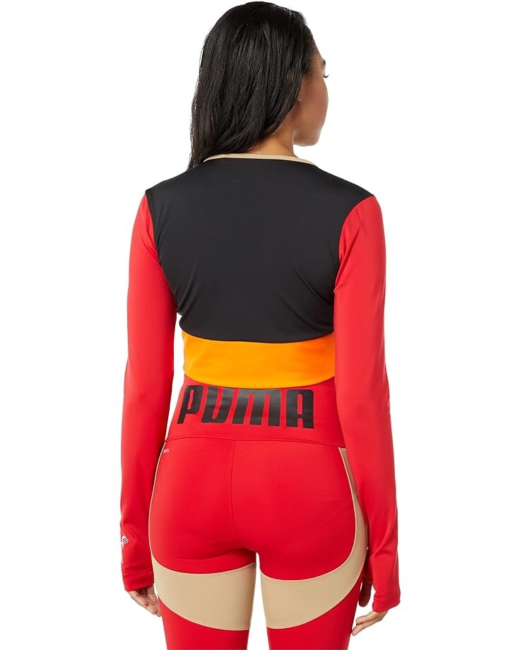 

Топ PUMA High Court Unity Crop Top, цвет Puma Black/Urban Red