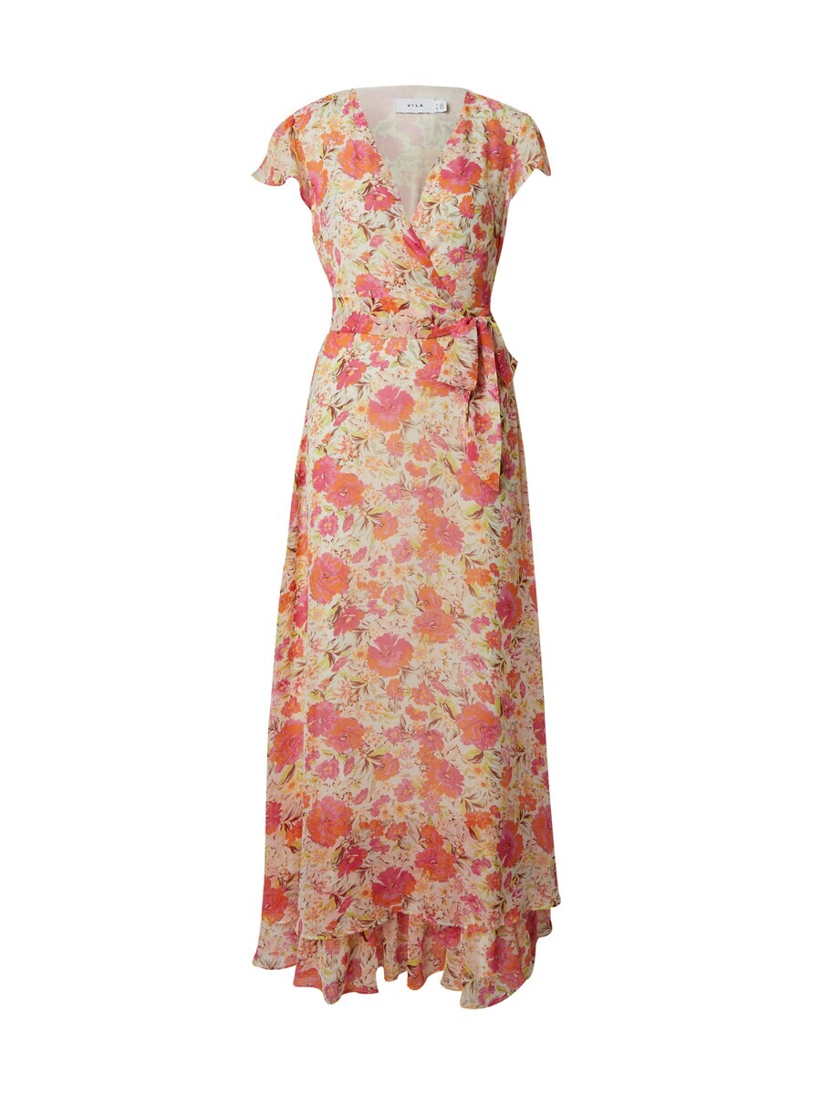 

Платье макси VILA Dress Baria, цвет cream/pitaya
