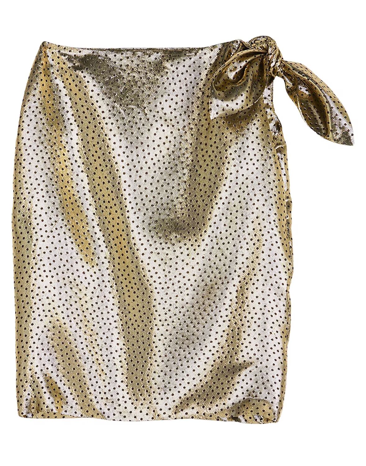 

Юбка миди Saint Laurent, золотой