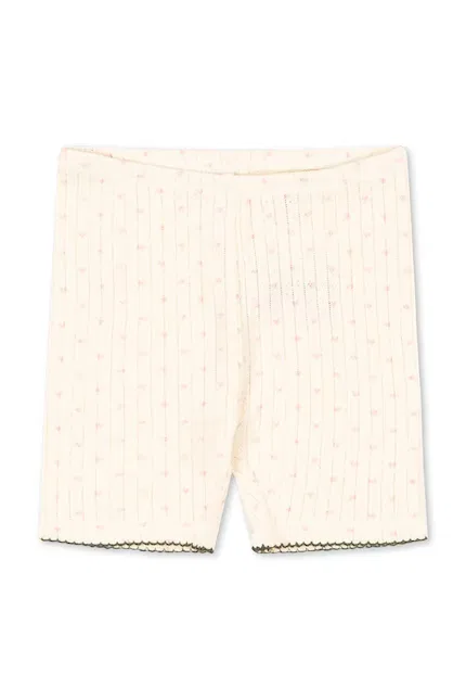 Шорты хлопковые Minnie Short Leggings Konges Sløjd, бежевый