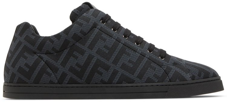 

Кроссовки Fendi FF Motif Lace Up Low 'Black', черный