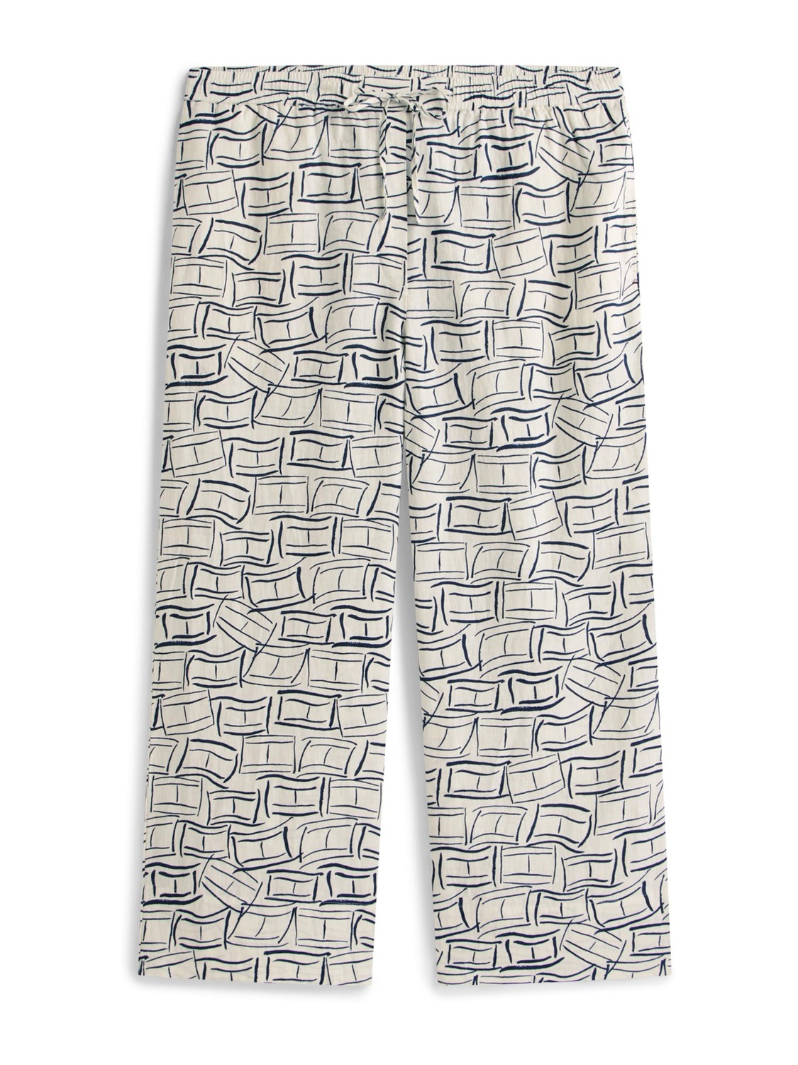 

Tommy Hilfiger Curve Широкие брюки 'ESS' из шерсти белого цвета