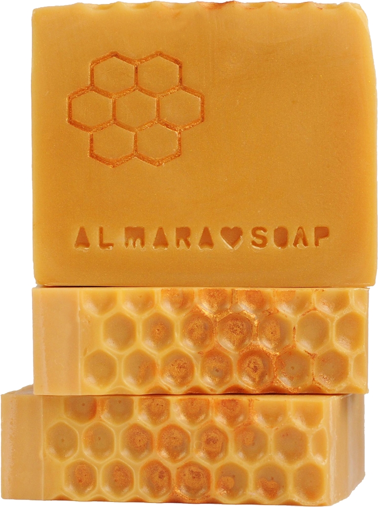 

Дизайнерское мыло ручной работы с медовыми цветами Almara Soap, 100 гр