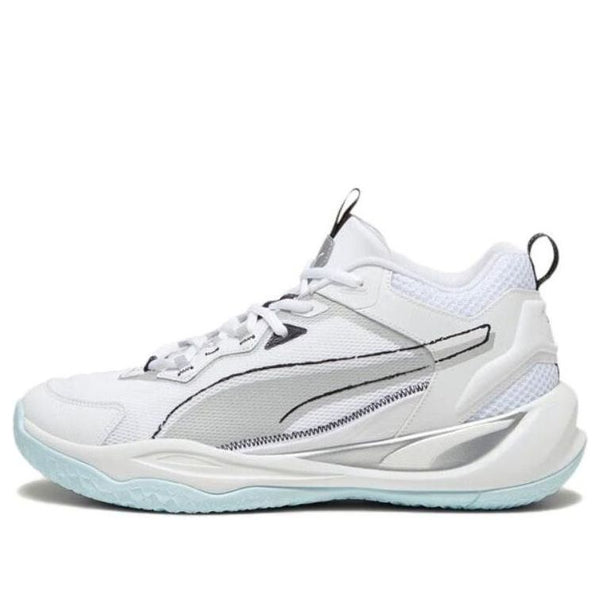 

Кроссовки playmaker 'white grey mint' Puma, белый