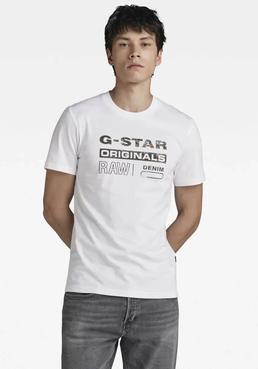 

Футболка G-Star RAW "Состаренные оригиналы", белый