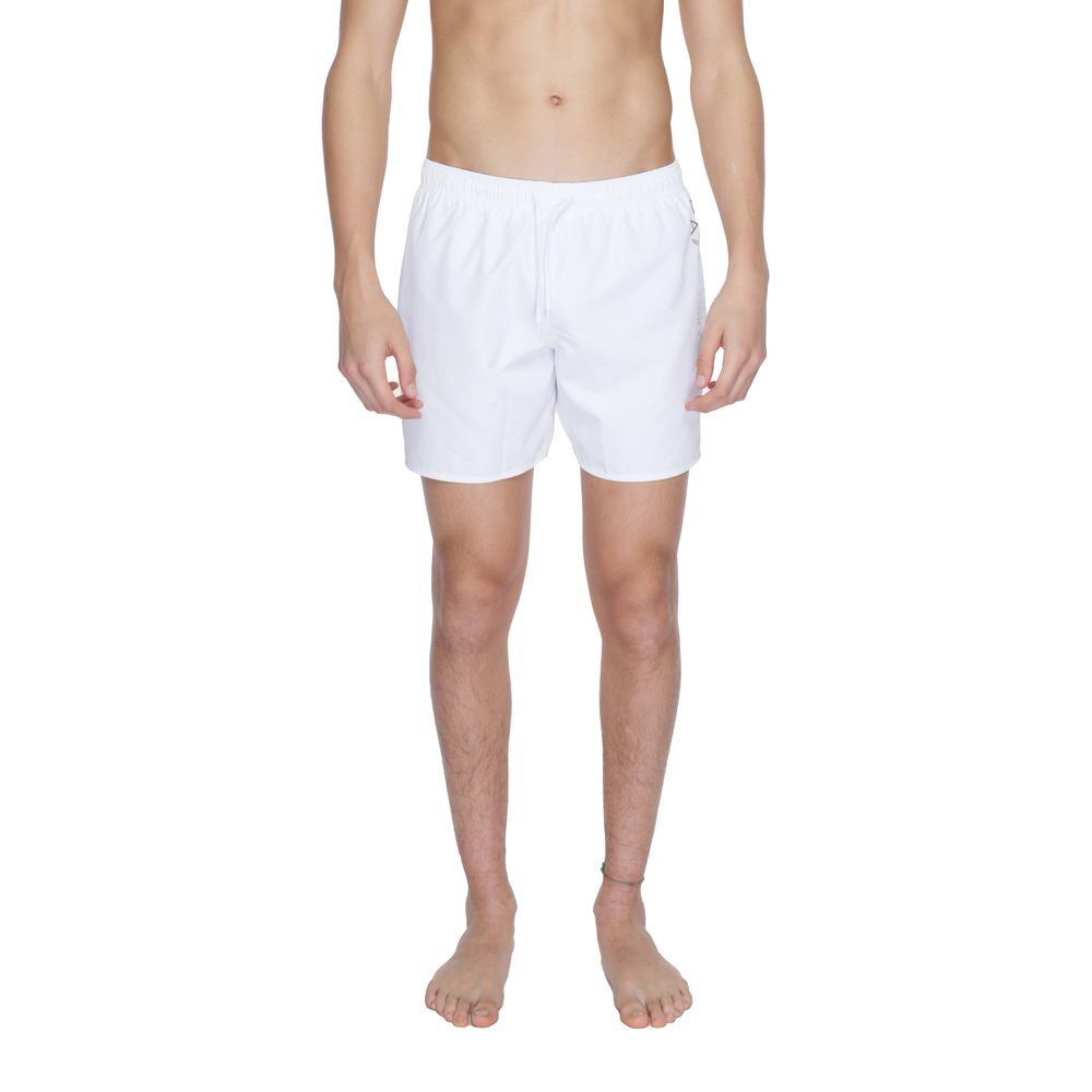 

Белый полиэстеровый купальник Armani EA7 Emporio