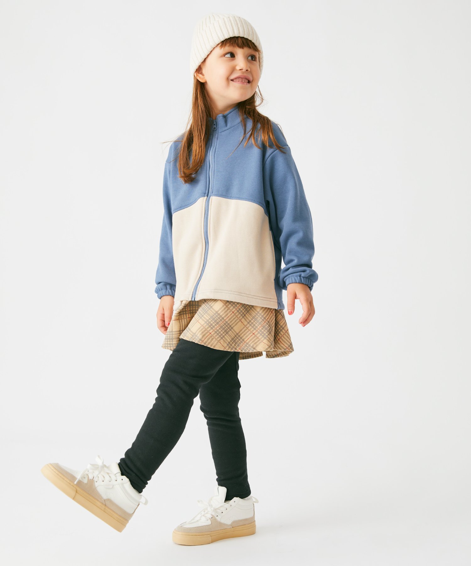 Блузон на флисовой подкладке Ever Closet, Matte Blue x Moon Gray