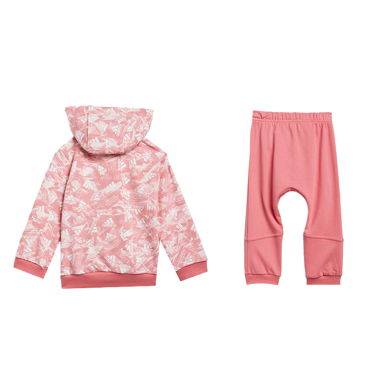 Повседневная спортивная одежда для младенцев и малышей Adidas, clothing set (розовый top+розовый pants) — фото 4