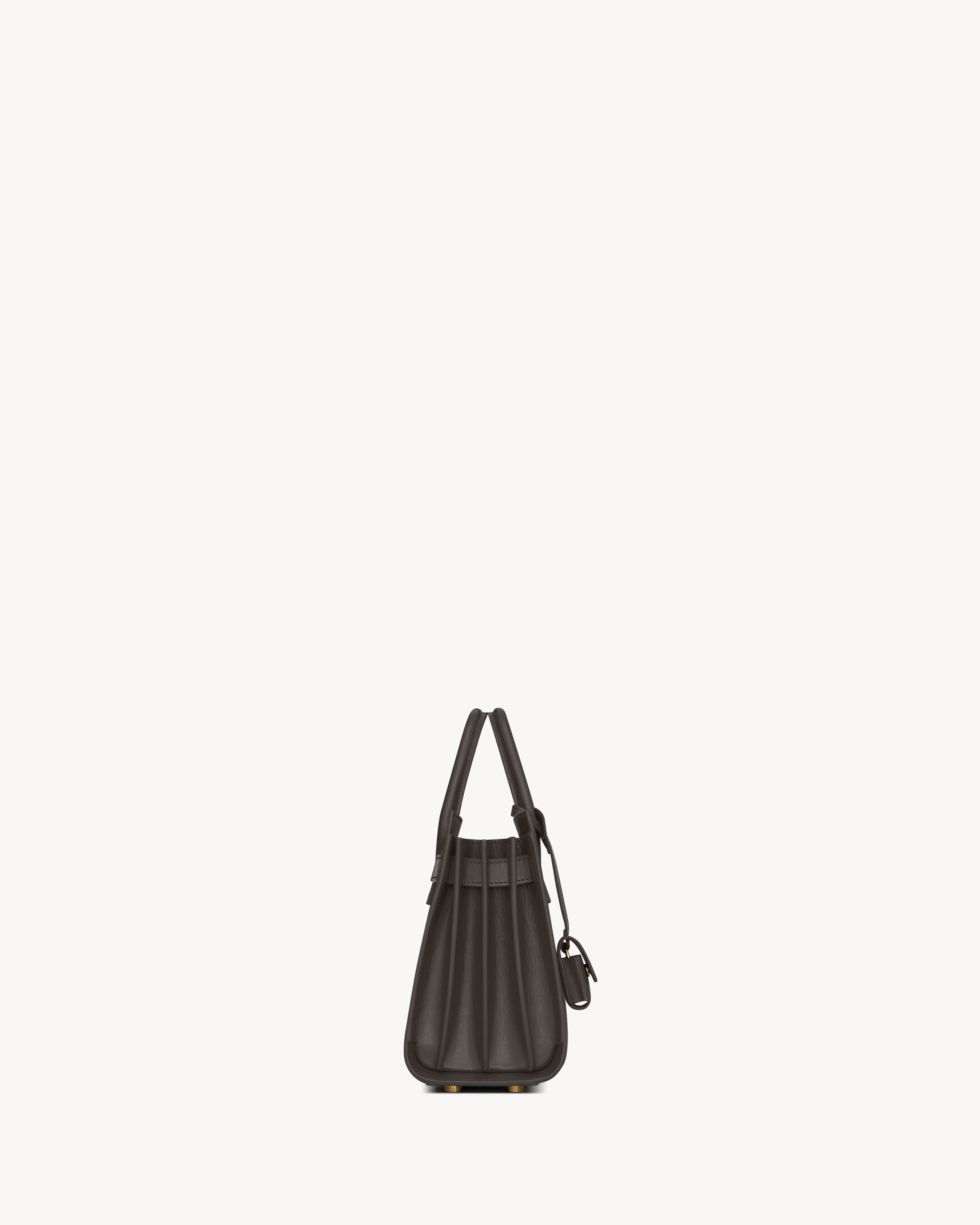 Дневная сумка из гладкой кожи - nano Saint Laurent, серый/серебряный — фото 4