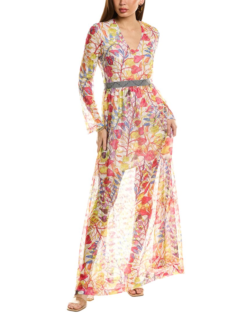

Платье макси из кружева M Missoni, белый