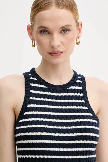 Топ с широкими бретелями Tommy Hilfiger, синий — фото 4