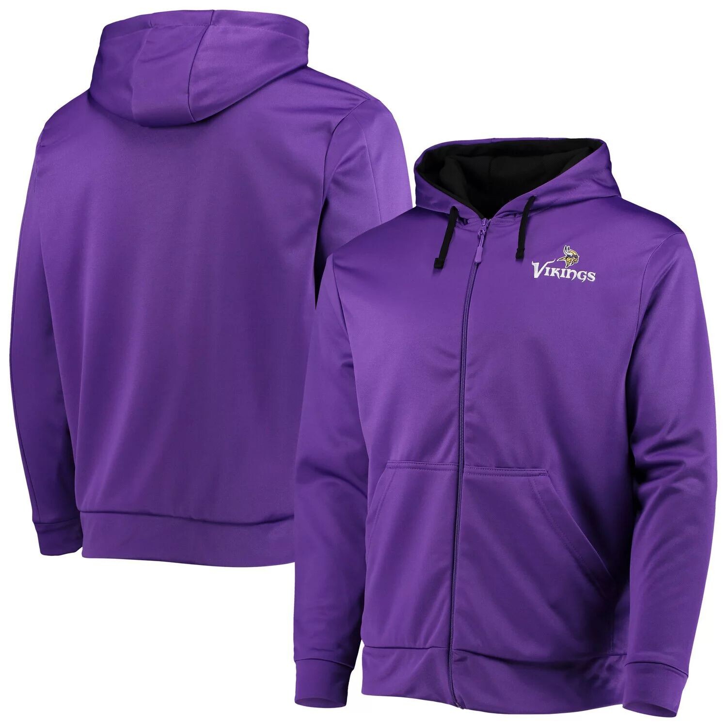 

Мужская толстовка с молнией во всю длину Dunbrooke Purple/Black Minnesota Vikings Apprentice