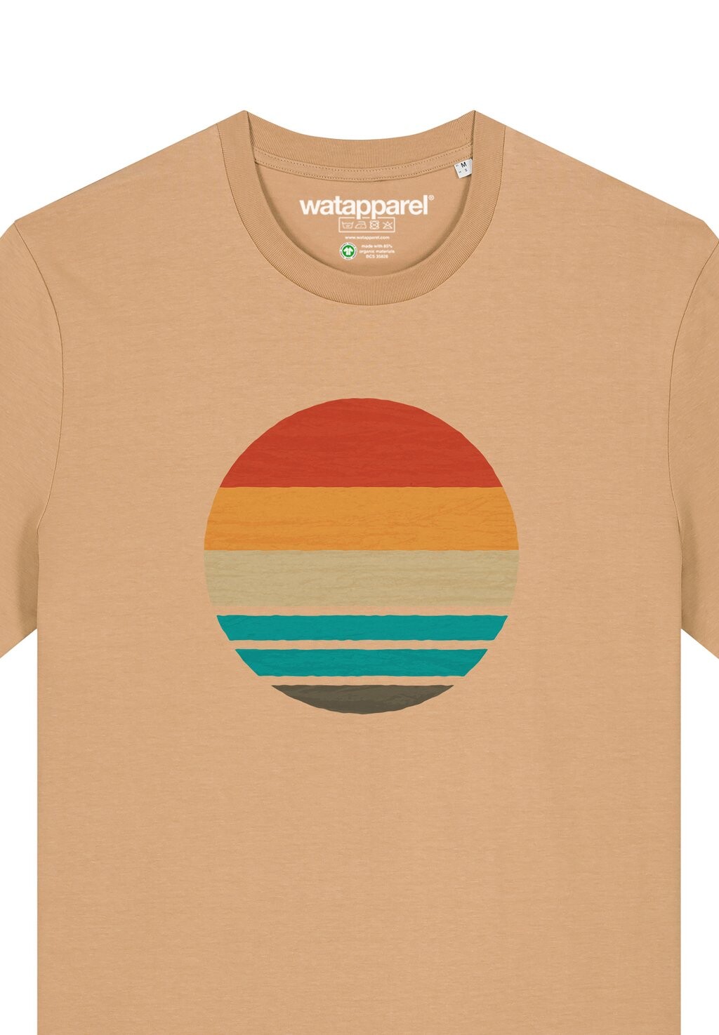 

Футболка с принтом watapparel, бежевый