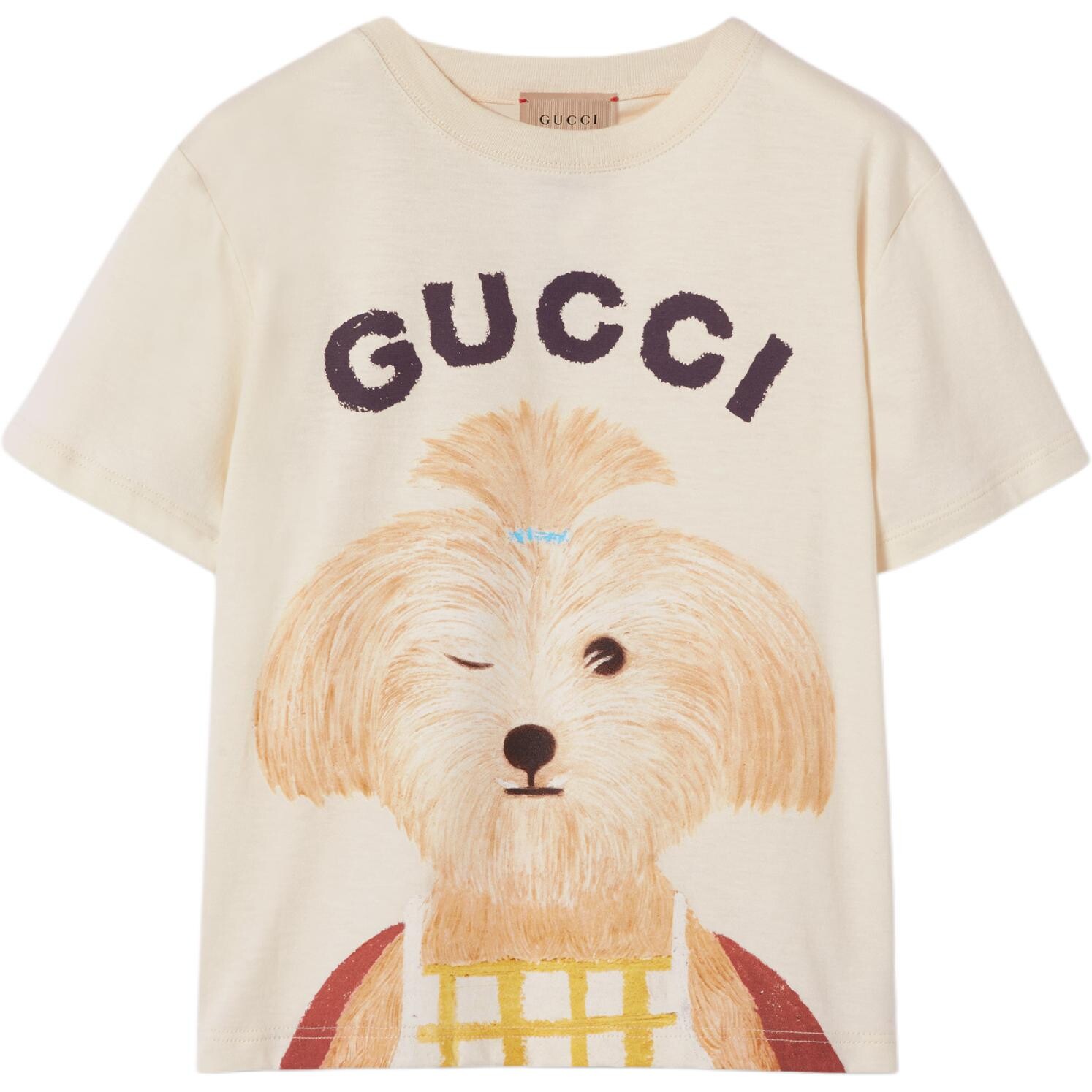 

Футболка детская Gucci, белый / бежевый