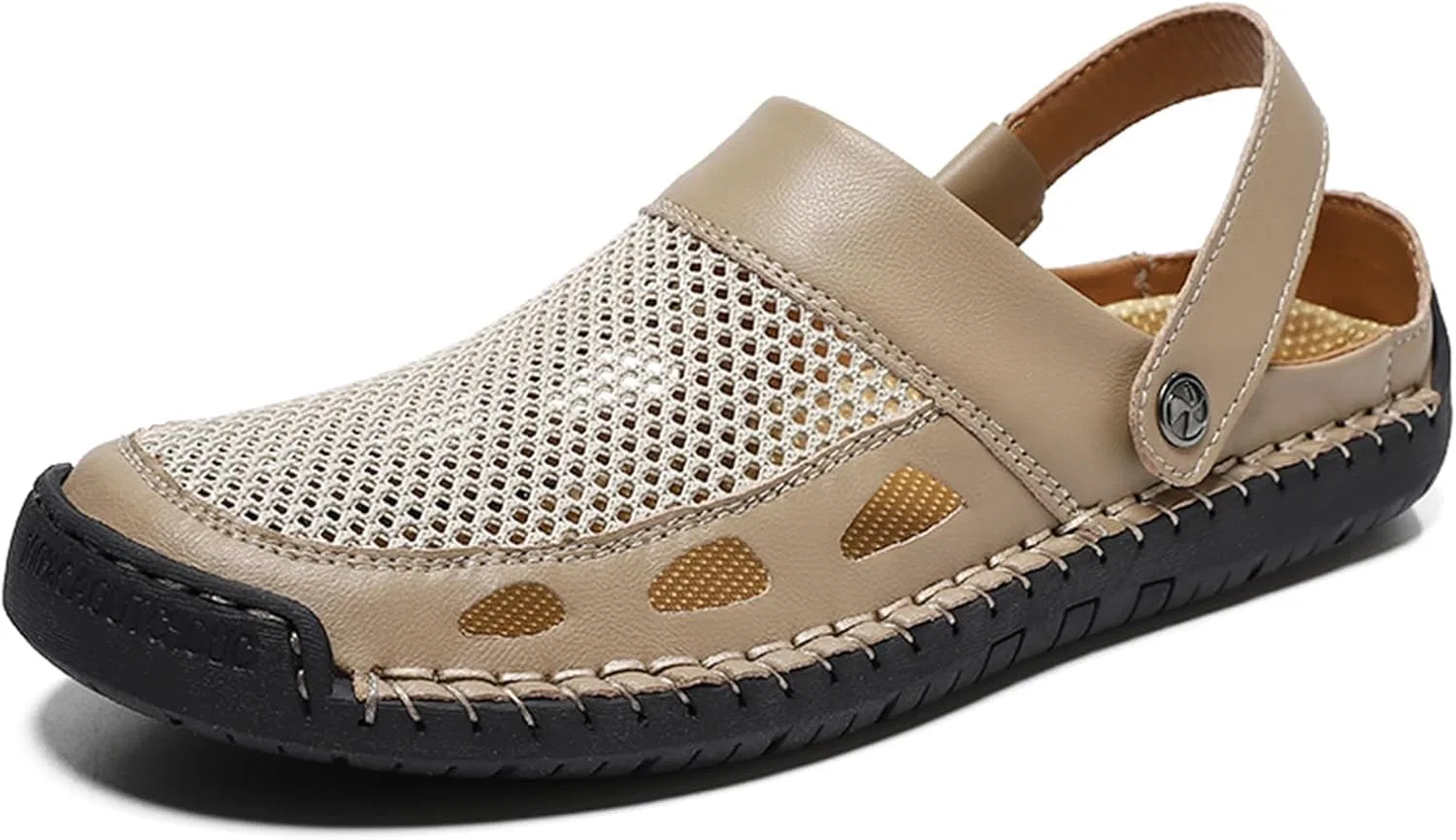 Мокасины мужские из сетки, повседневные, Khaki