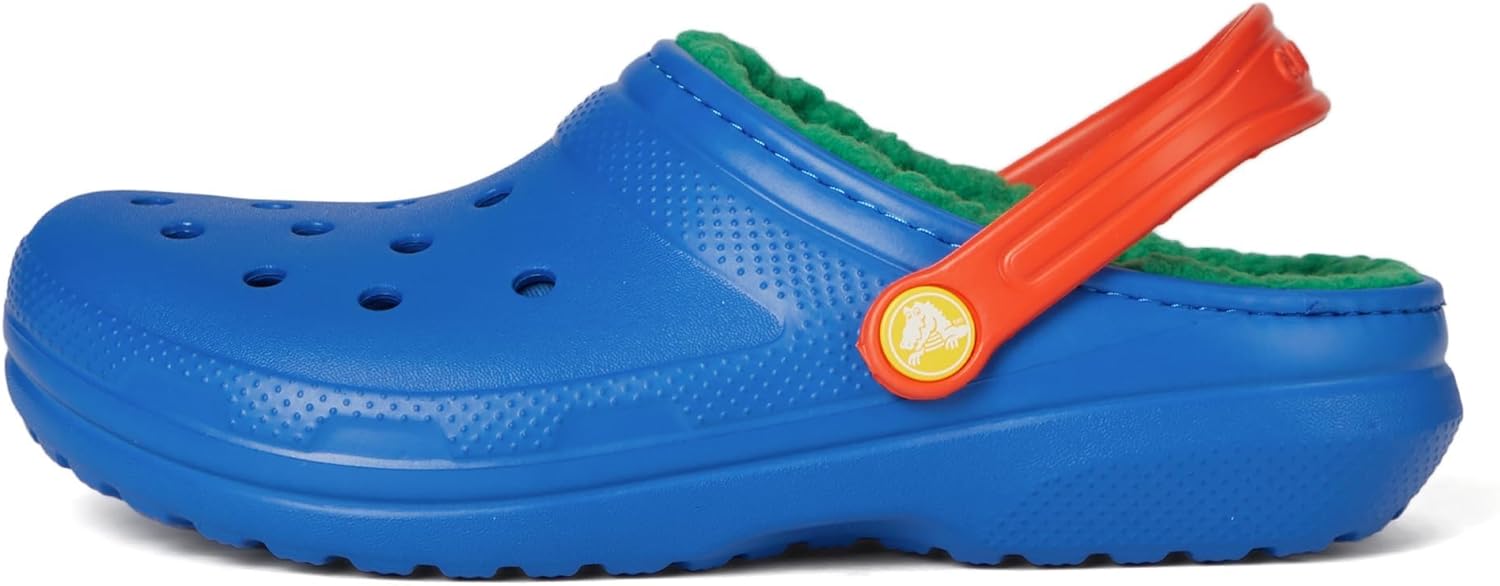Детские классические сабо Crocs с подкладкой, синий — фото 4