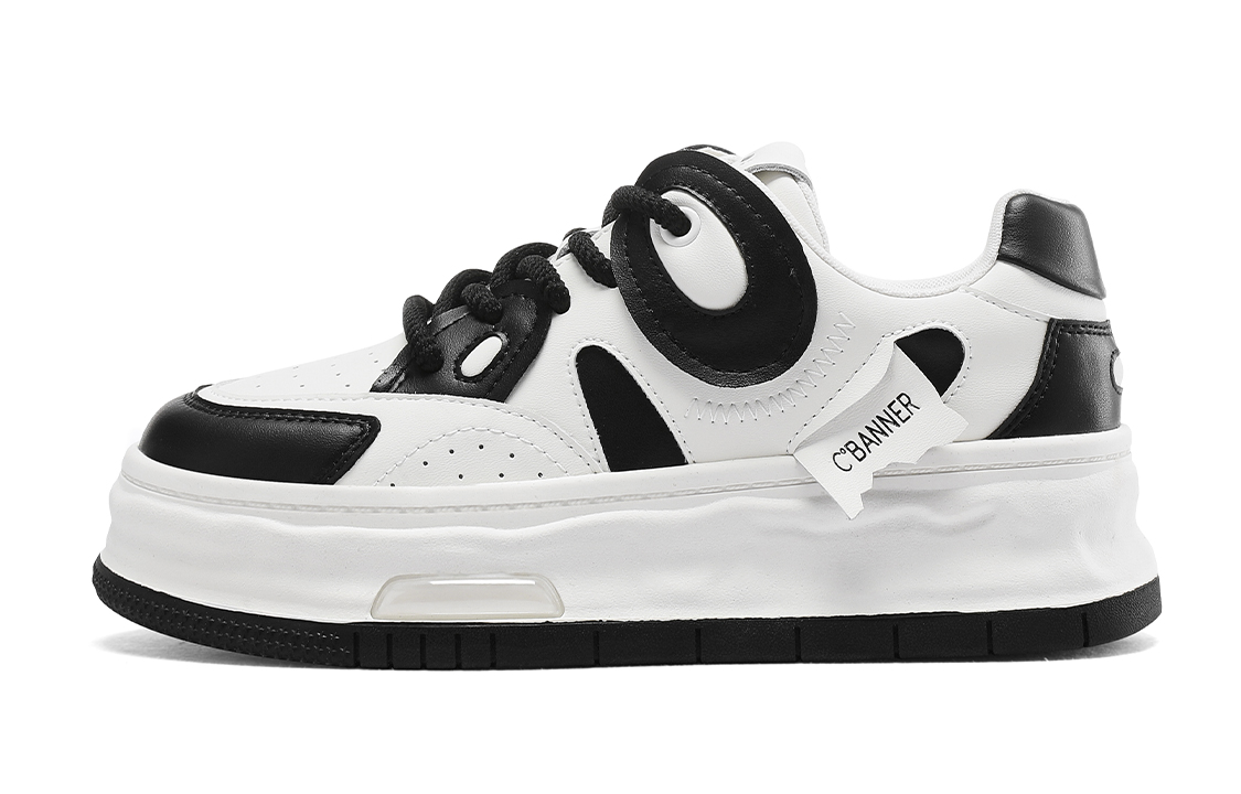 

Кроссовки C°BANNER Skateboarding Shoes Women's Low-top White/Black, белый/черный