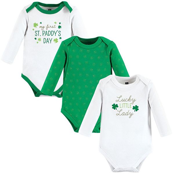 

Боди для девочки из хлопка с длинным рукавом, lucky lady, 3-6 месяцев Hudson Baby