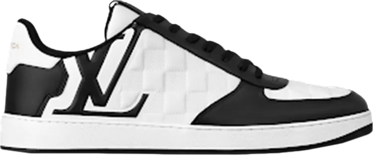 

Кроссовки Louis Vuitton Rivoli Sneaker 'Embossed Damier - Black White', черный