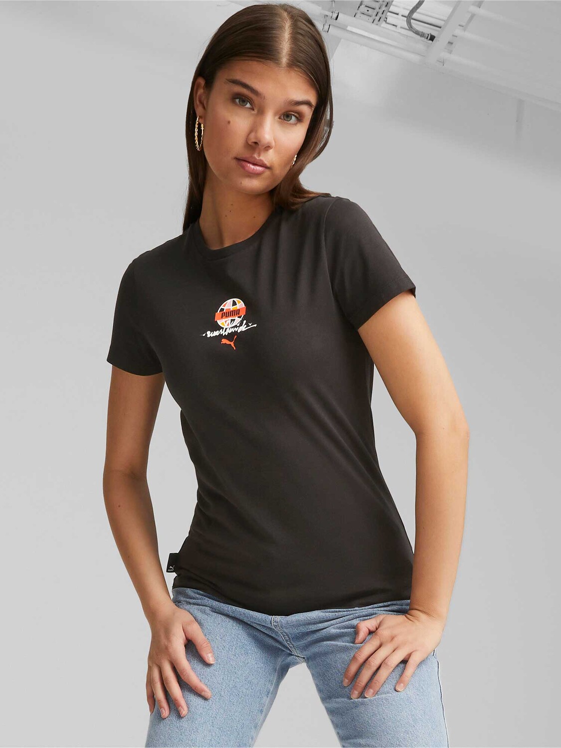 

Футболка Puma SWxP WORLDWIDE Graphic, черный