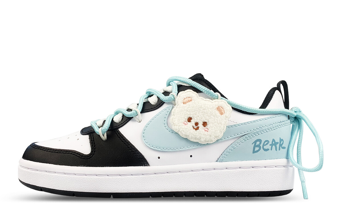 

Кроссовки Nike Court Borough 2 Skateboarding Shoes Women's Low-top White/blue/black, синий