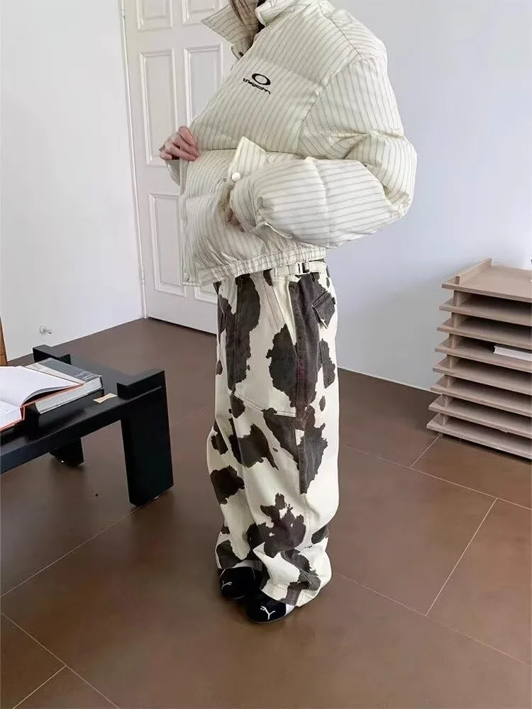 

Джинсы для женщин High Waist с принтом Cow Print RSGMU