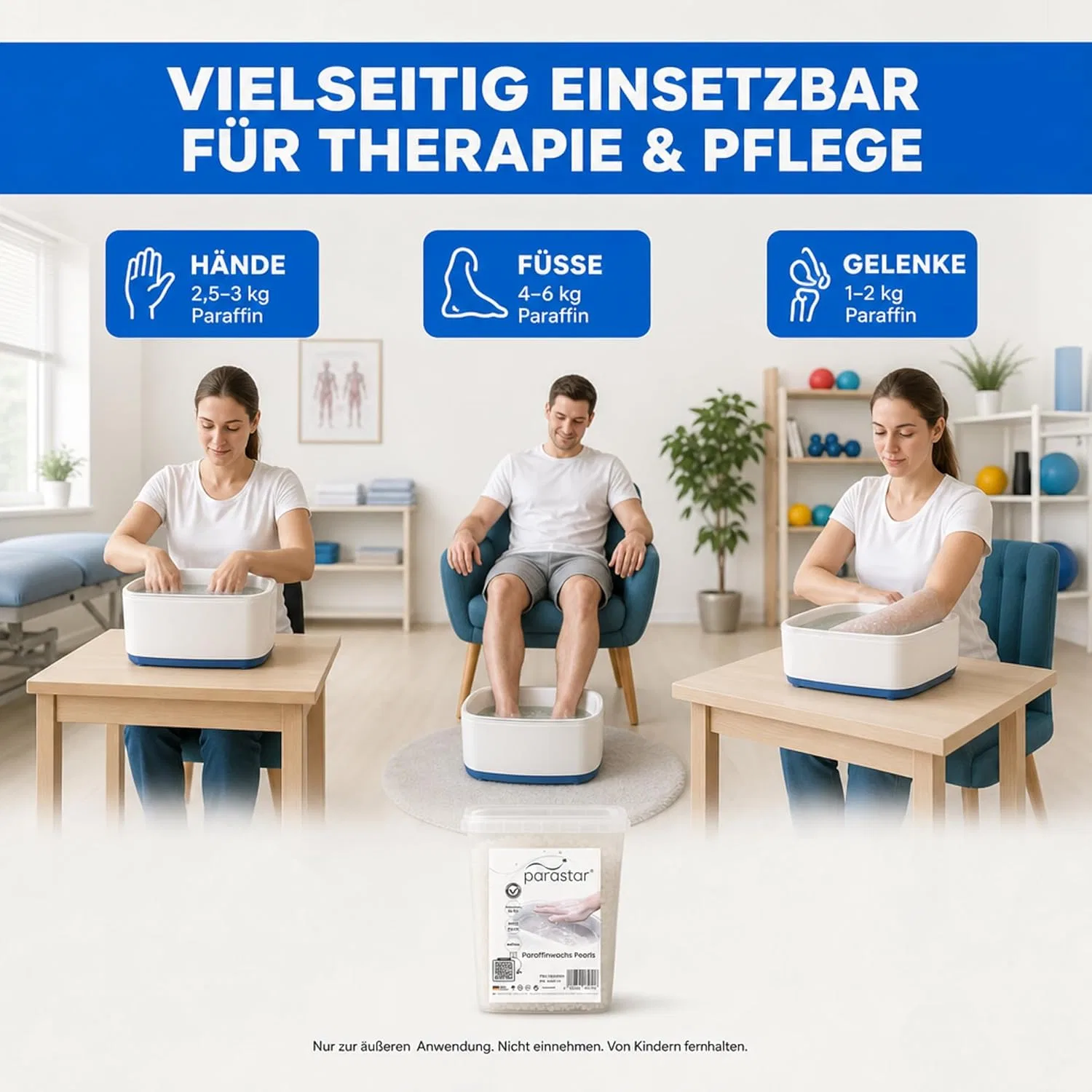 Парафиновые гранулы Parastar, 5 кг, для ванн ‎Atc Handels Gmbh — фото 3