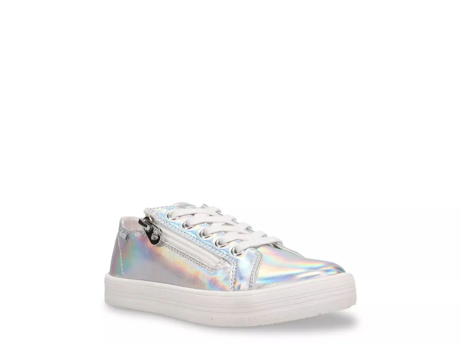 

Кроссовки на молнии - детские Keds, Silver Iridescent