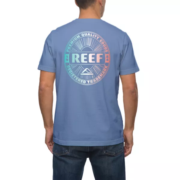 

Мужская футболка с рисунком лучей Reef, цвет steel blue