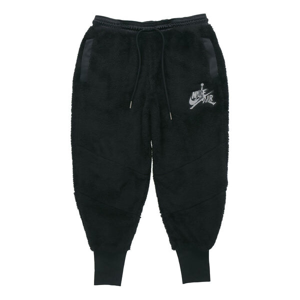 

Брюки athleisure casual sports stay warm long pants black Air Jordan, черный