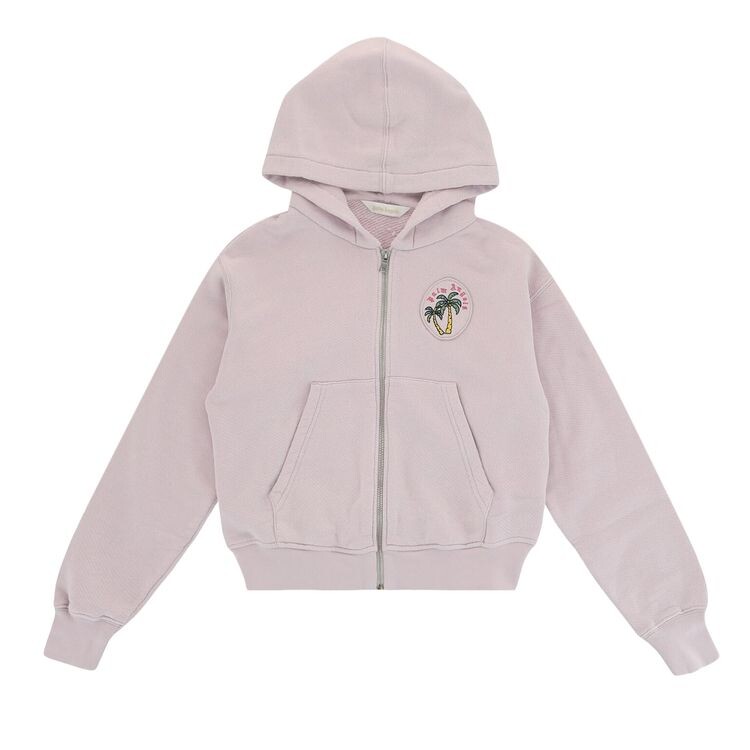 

Худи Palm Angels Kids Palm Tree Zip Up Hoodie Lilac/Green, фиолетовый