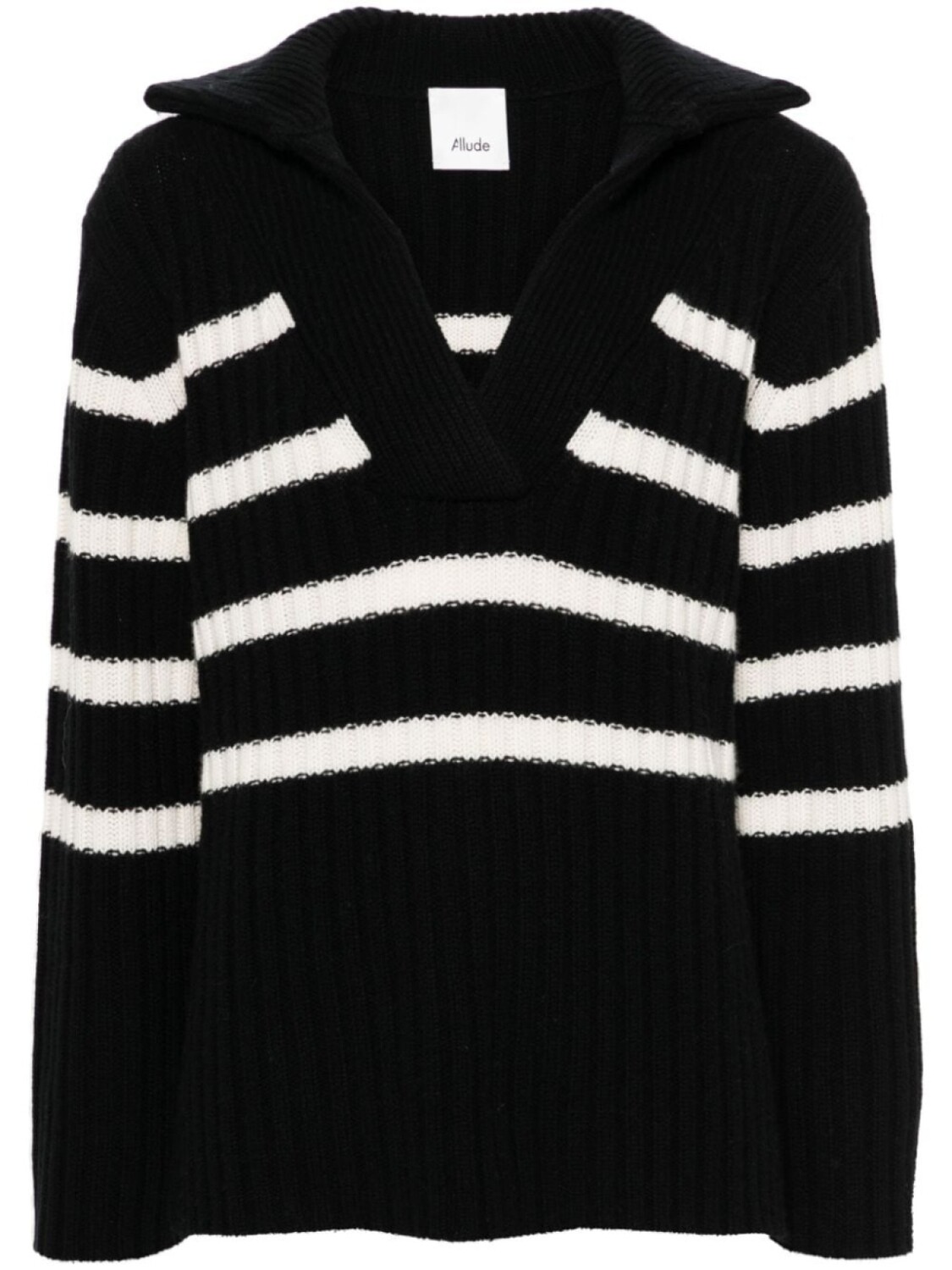 

Allude полосатый свитер, черный