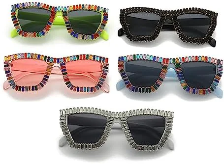 

Солнцезащитные очки со стразами для женщин, хрустальные солнцезащитные очки с бриллиантами, женские очки с защитой от ультрафиолета UV400 MTZJH, C1black-black