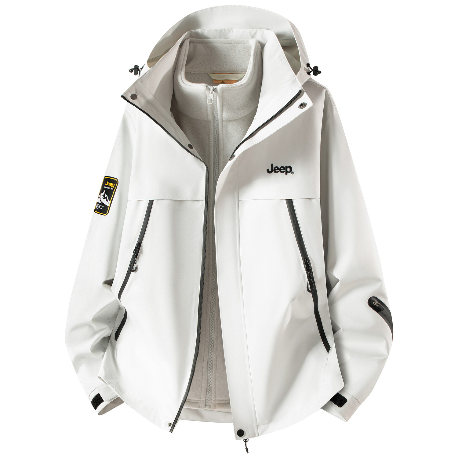 

Куртка Leisure Collection Unisex Jeep, айвори белый[fleece liner+shell set/women's suggestion: size small]