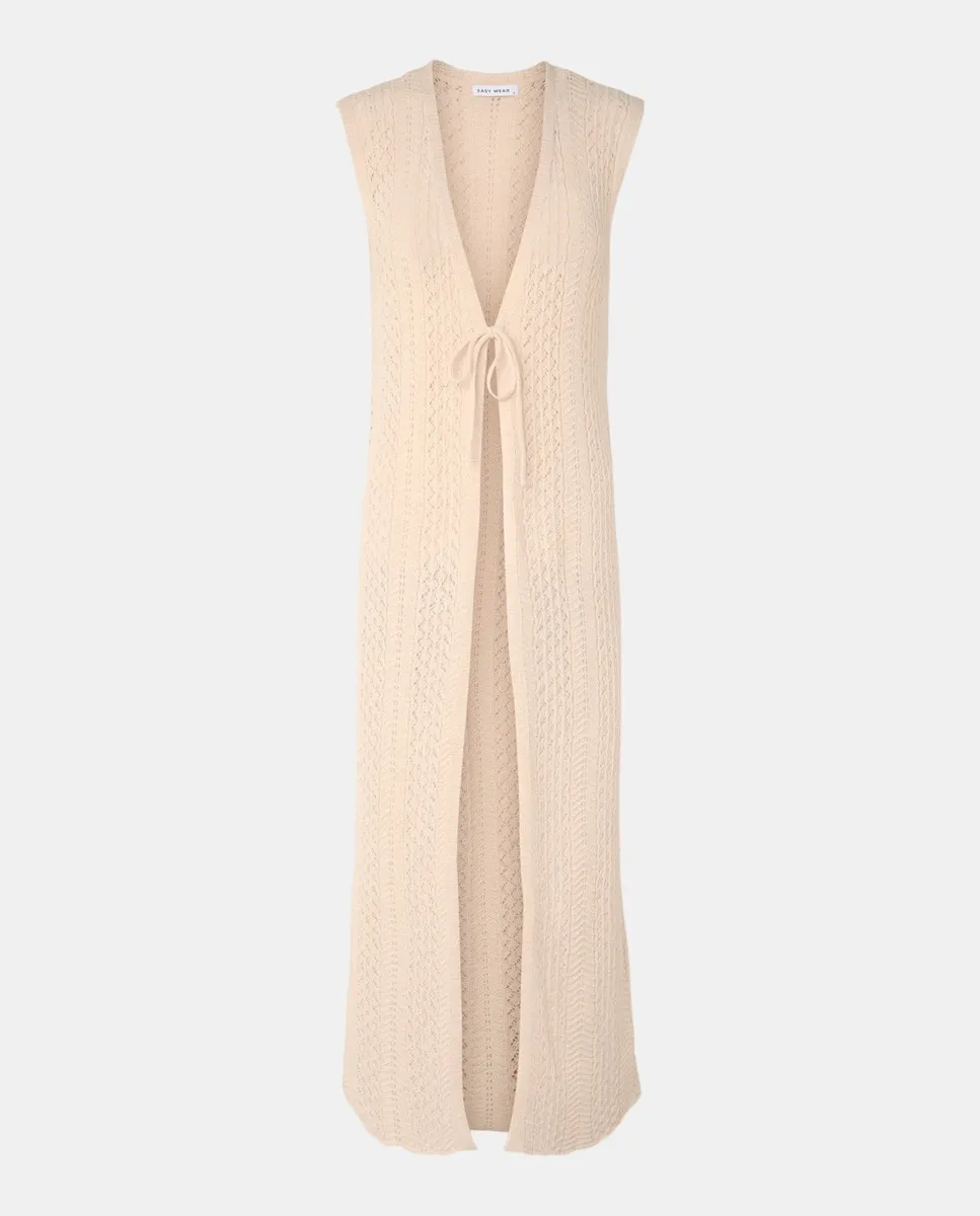 

Длинный женский жилет с лентой Easy Wear, цвет Tostado