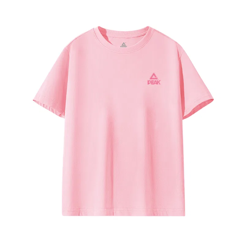 Футболка детская хлопковая PEAK розовая