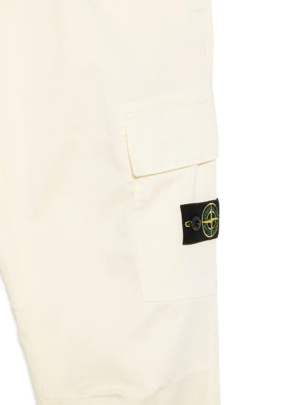 Брюки карго с нашивкой-логотипом Stone Island Junior, желтый — фото 3