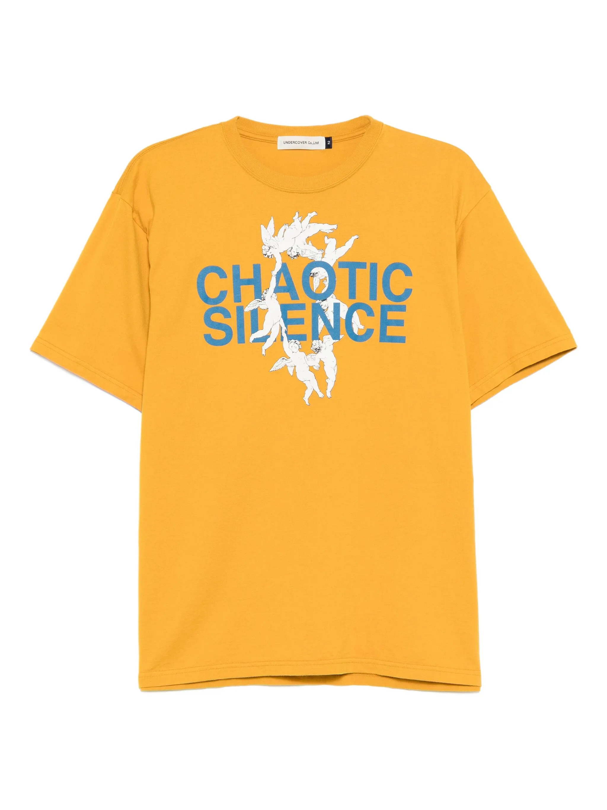 

Футболка с графичным принтом Undercover, желтый